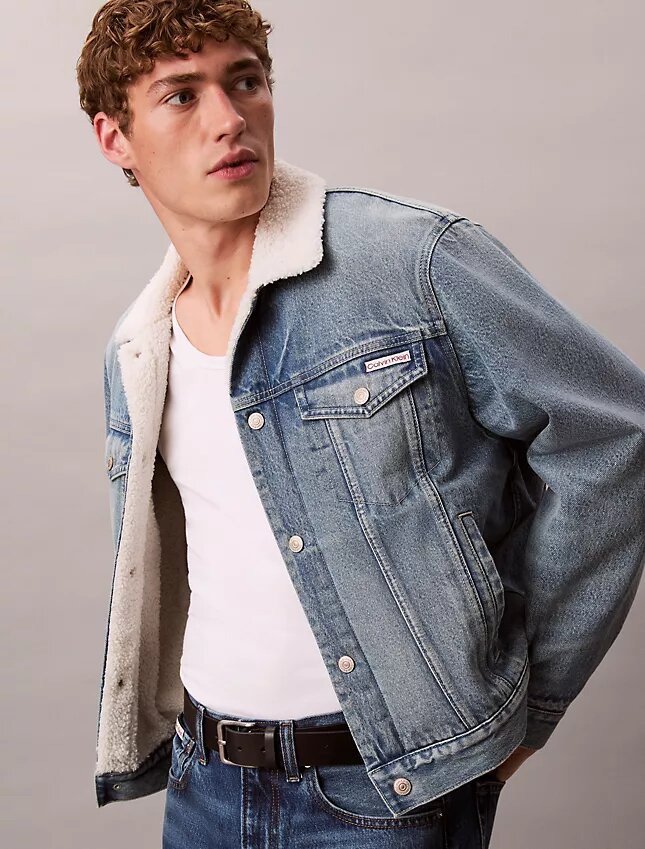 Trucker Jacket en sherpa style années 90 Trucker Jacket en sherpa style années 90