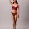 Unlined balconnet bra in floral lace, CK Black Unlined balconnet bra in floral lace, CK Black