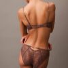 Unlined balconnet bra in floral lace, CK Black Unlined balconnet bra in floral lace, CK Black