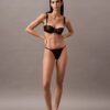 Unlined balconnet bra in floral lace, CK Black Unlined balconnet bra in floral lace, CK Black