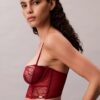 Unlined balconnet bra in floral lace, CK Black Unlined balconnet bra in floral lace, CK Black