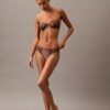 Unlined balconnet bra in floral lace, CK Black Unlined balconnet bra in floral lace, CK Black
