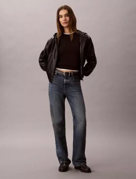Veste à capuche en simili cuir