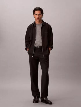 Veste chemise ample en laine mélangée Veste chemise ample en laine mélangée