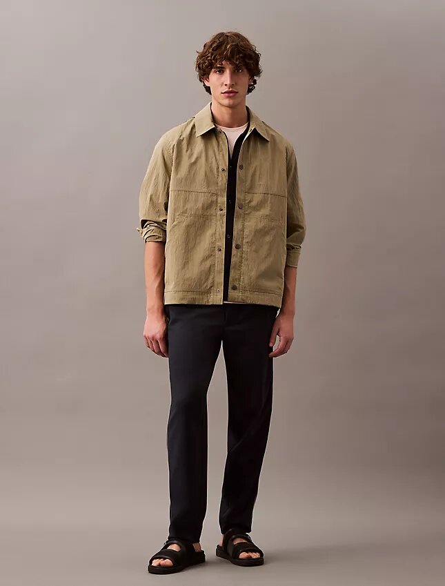 Veste-chemise classique en mélange de nylon Veste-chemise classique en mélange de nylon
