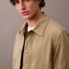 Veste-chemise classique en mélange de nylon Veste-chemise classique en mélange de nylon