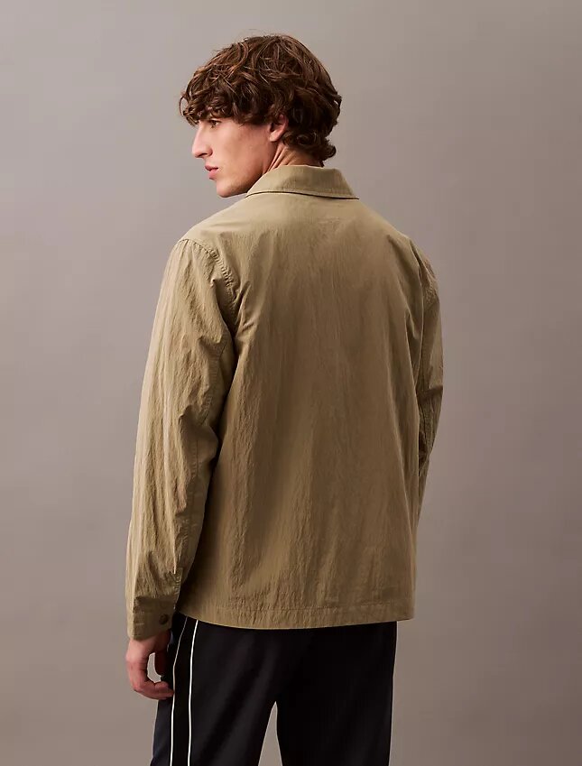 Veste-chemise classique en mélange de nylon Veste-chemise classique en mélange de nylon