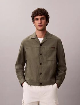 Veste chemise en lin et coton Veste chemise en lin et coton