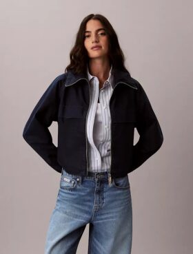 Veste coupe-vent en denim Veste coupe-vent en denim