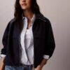 Veste coupe-vent en denim