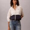 Veste coupe-vent essentielle à blocs de couleur