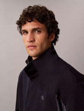 Veste coupe-vent légère en nylon à blocs de couleur