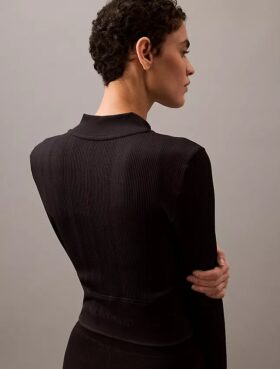 Veste courte de sport côtelée