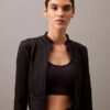 Veste courte de sport côtelée