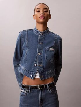 Veste courte en denim