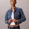 Veste courte en denim