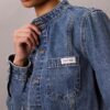 Veste courte en denim