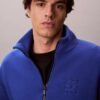 Veste décontractée en molleton mélangé laine