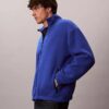 Veste décontractée en molleton mélangé laine