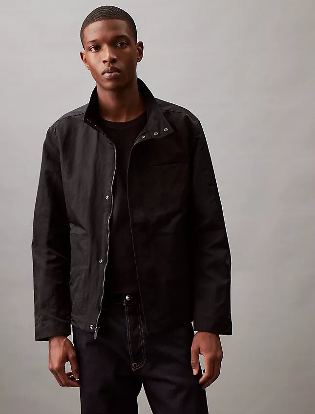 Veste de campagne en nylon froissé Veste de campagne en nylon froissé