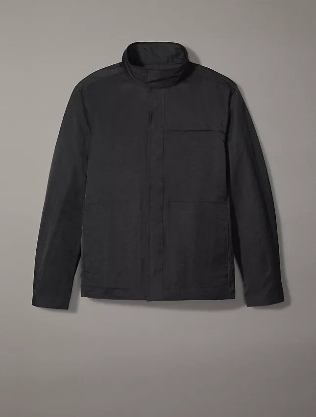 Veste de campagne en nylon froissé Veste de campagne en nylon froissé