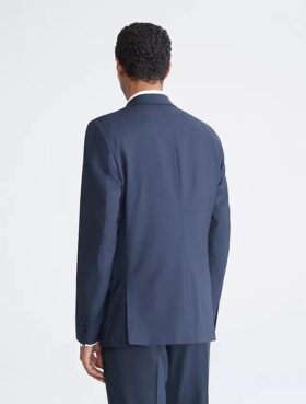 Veste de costume bleu marine coupe ajustée