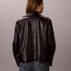 Veste de moto en simili cuir