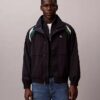 Veste de sport en nylon à blocs de couleur
