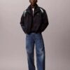 Veste de sport en nylon à blocs de couleur