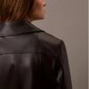 Veste moto en simili cuir