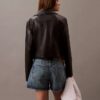 Veste moto en simili cuir