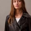 Veste moto en simili cuir