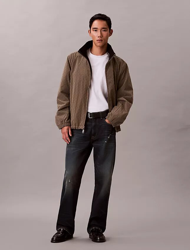 Veste réversible avec logo emblématique sur toute la surface Veste réversible avec logo emblématique sur toute la surface