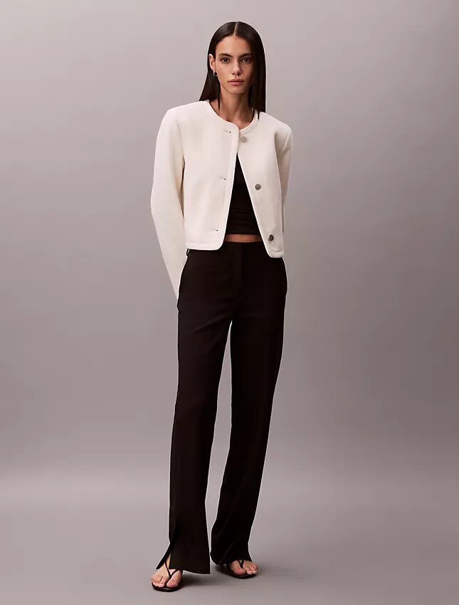 Veste structurée sans col Veste structurée sans col