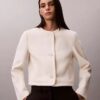 Veste structurée sans col Veste structurée sans col