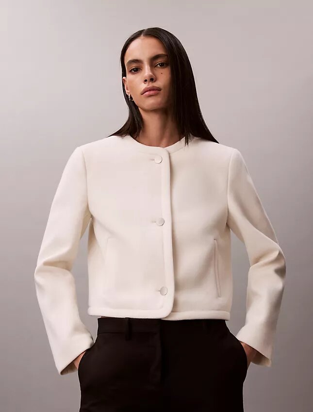 Veste structurée sans col Veste structurée sans col