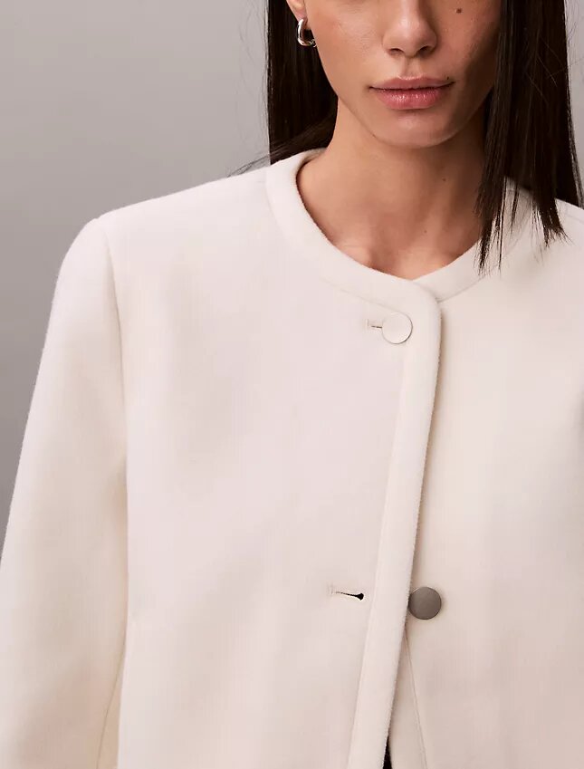 Veste structurée sans col Veste structurée sans col